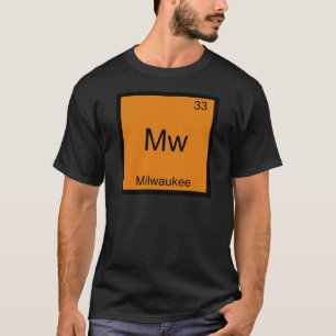 Mw - Camiseta Símbolo do Elemento Químico de Milwa