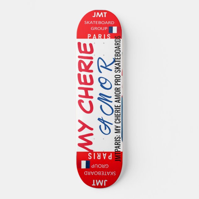 MY CHERIE AMOR 8, 1/4", skateboard Deck (Frente)