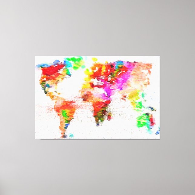 My Color World Stretched Canvas Print (Frente)
