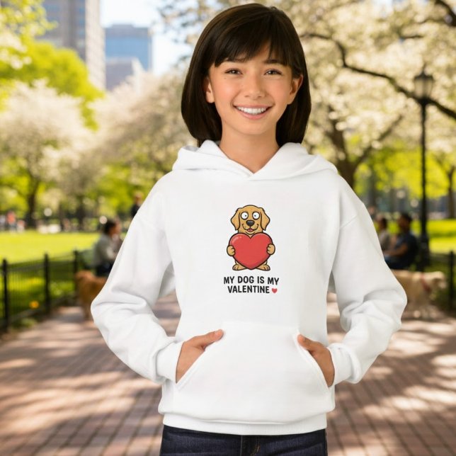 My Dog Is My Valentine | Cute Golden Retriever Kid (Criador carregado)