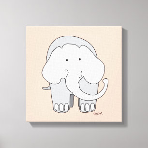 My Elephant Custom 12x12 Canvas Art