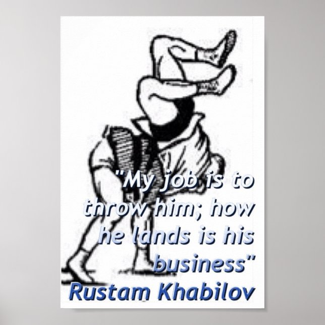 My job is to throw him Poster (Frente)