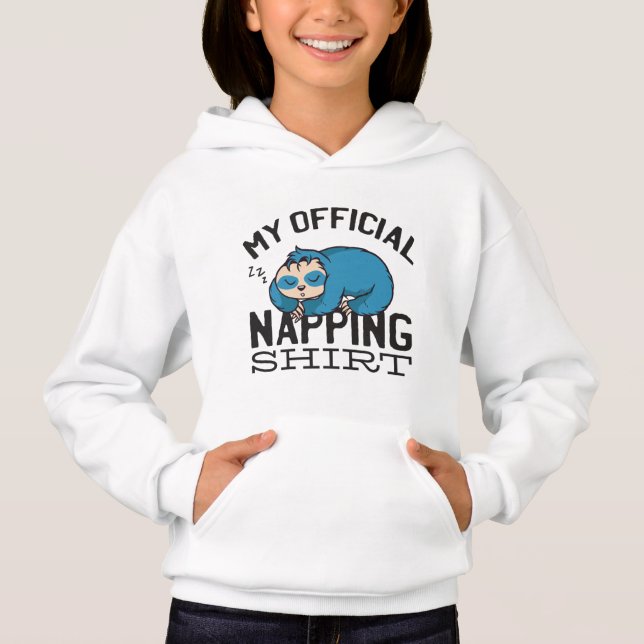 My official napping shirt - Lazy sleeping Sloth (Frente)