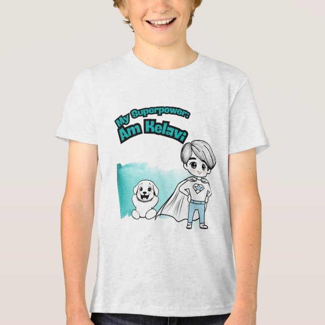 My Superpower: Am Kelavi! Kids' Tee (Frente)