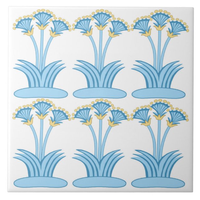 Mycenae Azulejo Floral (Frente)