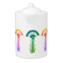 Mycenaean Grego Inspira Flores Coloridas