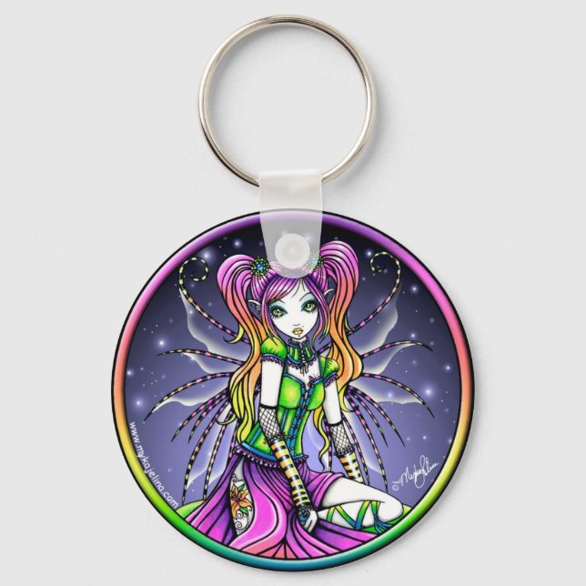 Myra Celestial Rainbow Fairy Chaveiro (Frente)