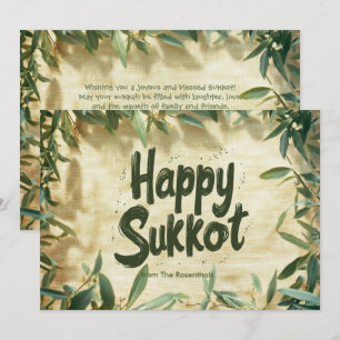 Myrtle Leaf Sukkot Cartão de Bênção