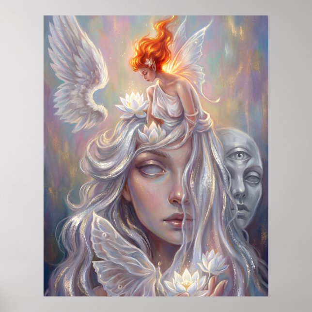 Mystic Angel Portrait Poster (Frente)