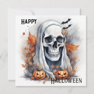 Mystic Halloween Ghost Art Skull Gift