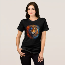 Mystic Tiger – Fire and Ice Mandala Art