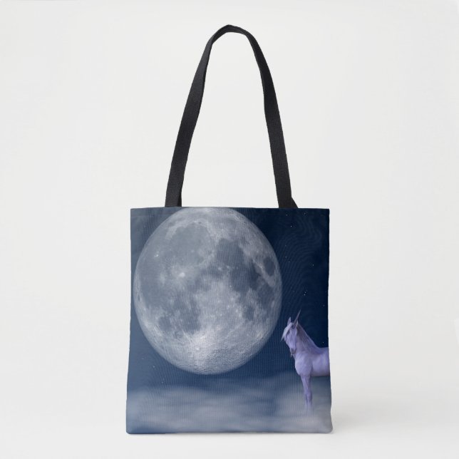 Mystic Unicorn Moon Magic Tote Bag (Frente)