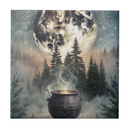 Mystical Moonlit Forest Cauldron - Arte Magica Tes