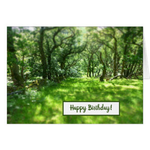 Mystical Old Oak Woodland - Feliz Cartão de Aniver