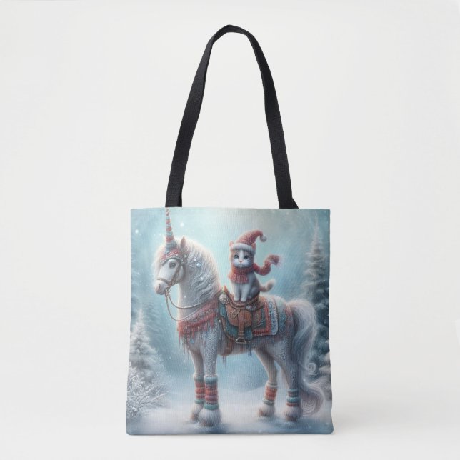 Mystical Spirit Horse Fantasy Tote Bag (Frente)