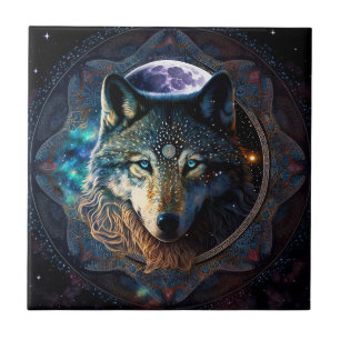 Mystical Wolf Moon Mandala