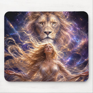 Mystik Woman Mousepad – Galaktisch schön