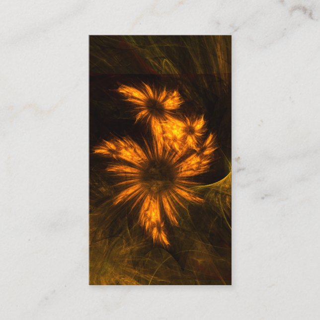 Mystique Garden Abstrato Art Cartão de visita (Frente)