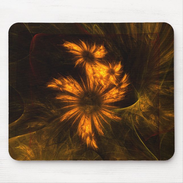 Mystique Garden Abstrato Art Mousepad (Frente)