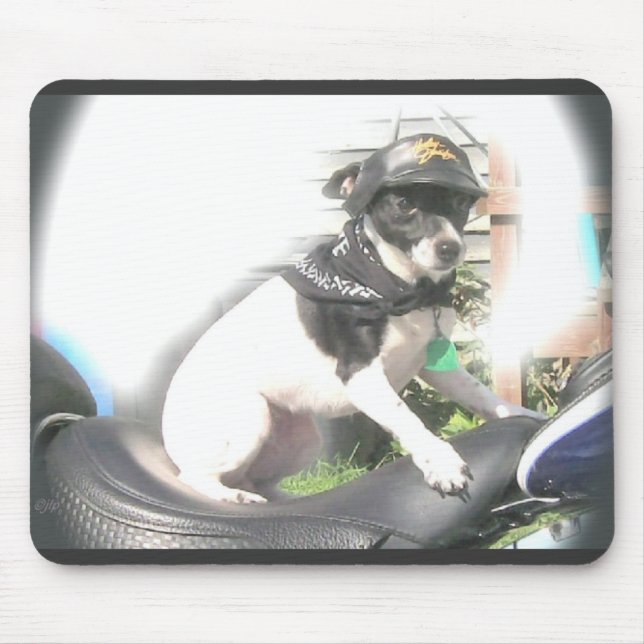Mz. Sassy Biker Babe Mousepad (Frente)
