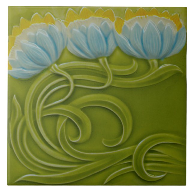 Nº 1 de 3 Repro German Art Nouveau Jugendstil (Frente)