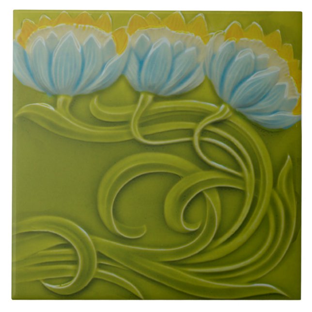 Nº 3 de 3 Repro German Art Nouveau Jugendstil (Frente)