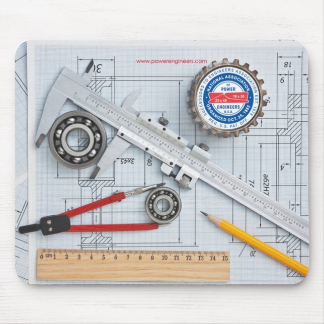 N.A.P.E. A engenharia utiliza ferramentas Mousepad (Frente)