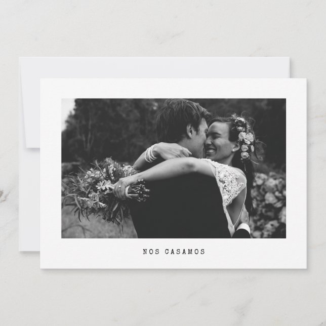 N. Casamos - foto boda anuncio Espanhol (Frente)