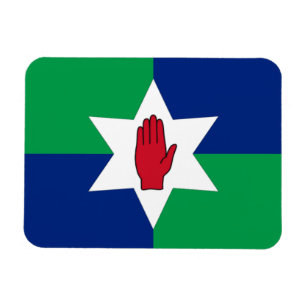 N. ímã da bandeira de Ireland - estrela em verde