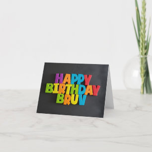 N.o: 198 FELIZ cartão BRUV BIRTHDAY do TFDG