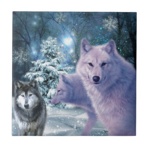 Na arte selvagem do lobo