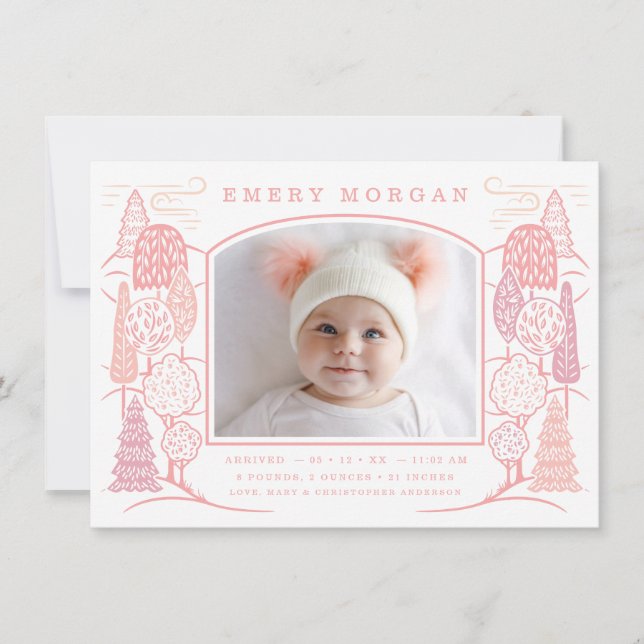 Na Árvore, o anúncio de nascimento é cor-de-rosa (Frente)