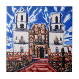 "Na Asas do Céu, San Xavier" Azulejo
