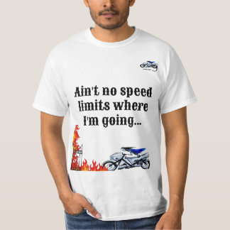 Na camisa de TV com o slogan.