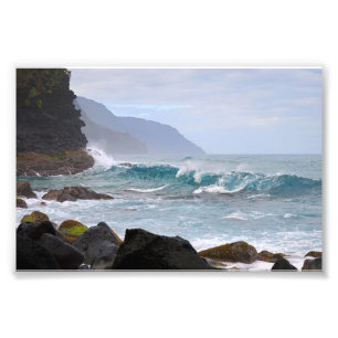 Na Costa Pali, Kauai, Havaí, Impressão de Foto