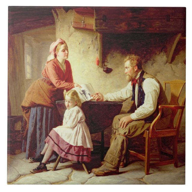 Na desonra, 1875 (óleo em canvas) (Frente)