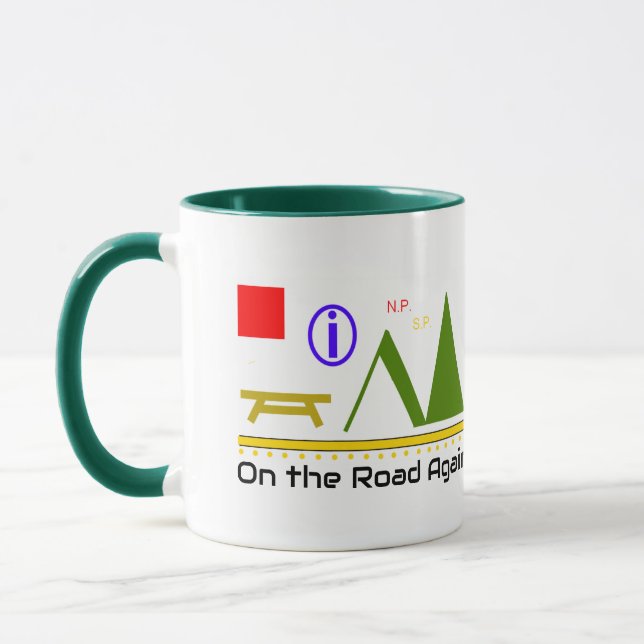 Na Estrada De Novo, Mapear Símbolos, Caneca de via (Esquerda)