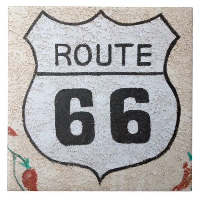 NA, EUA, Arizona, Holbrook sinal de rua Route 66 (Frente)