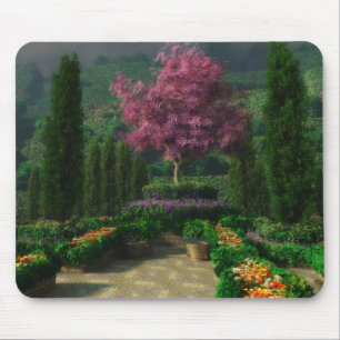 Na flor completa Mousepad
