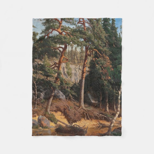 "Na Floresta" cobertor de velo (Frente)