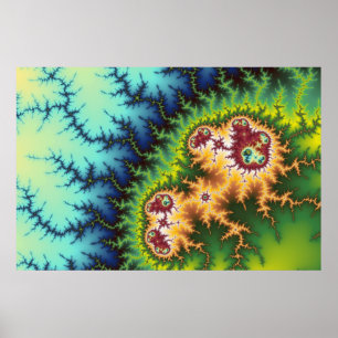 Na Floresta - Fractal Poster