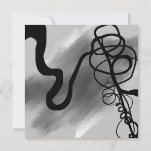 Na Grade: Abstrato Cinza, Preto e Branco