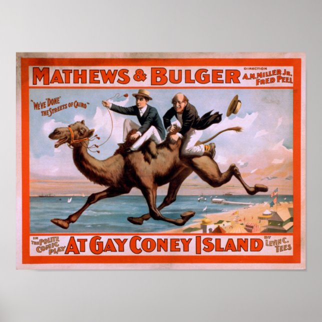 "Na Ilha de gay Coney" Poster de Comédia Musical # (Frente)