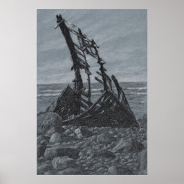 Na Impressão de desenho do arquivo costeiro