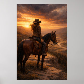Na Luz | Arte de Cavalo | Poster