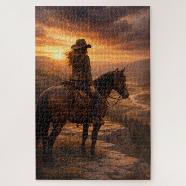 Na Luz | Arte de Cavalo | Quebra-Cabeça (Vertical)