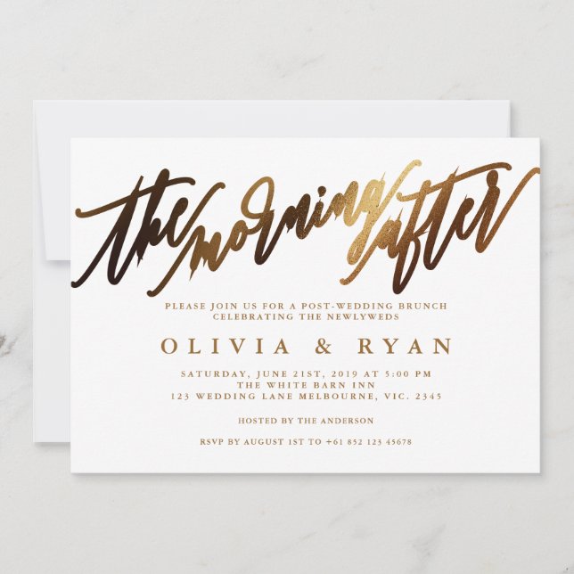 Na manhã seguinte ao convite de brunch de posto (Frente)