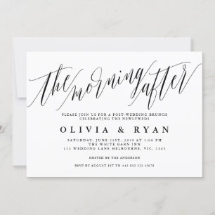 Na manhã seguinte ao convite do brunch pós-casam