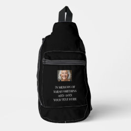 Na memória, a mochila de texto de foto personaliza