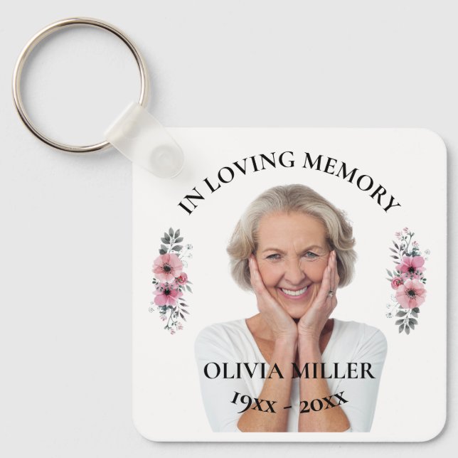 Na Memória Adorável. Personalizar Chaveiro de Foto (Frente)